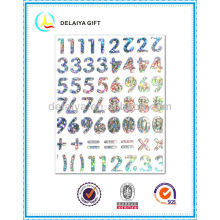 PVC / EVA Glitter Alphabet Buchstaben Aufkleber für Kinder
